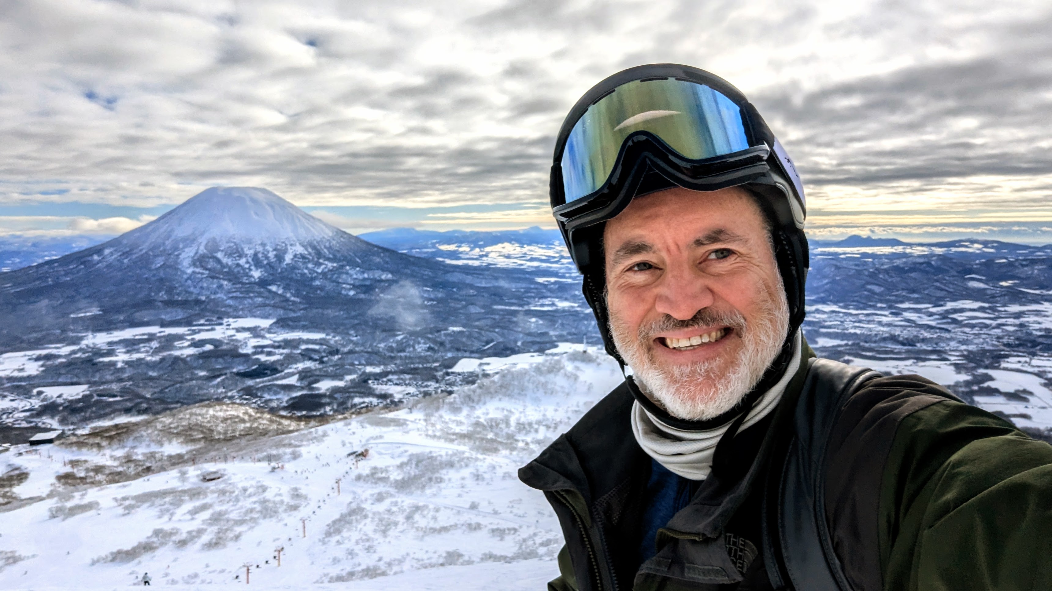 View of Mount Yōtei (a.k.a. "Little Fuji") from Niseko ski slopes